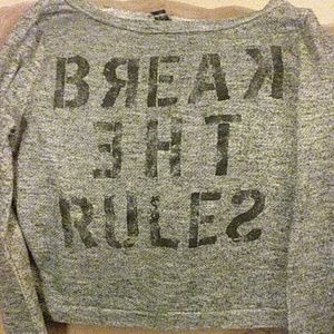 "Break the Rules" pullover